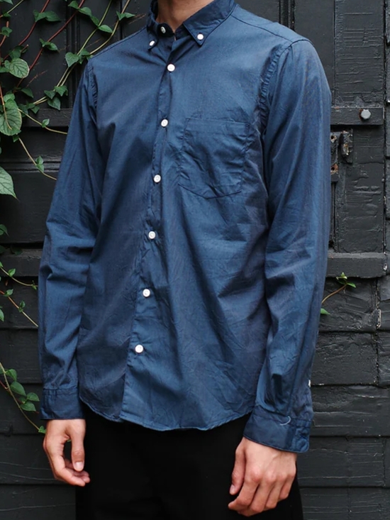 Steven Alan Other - Steven Alan Men’s Dark Blue Button-Down Shirt